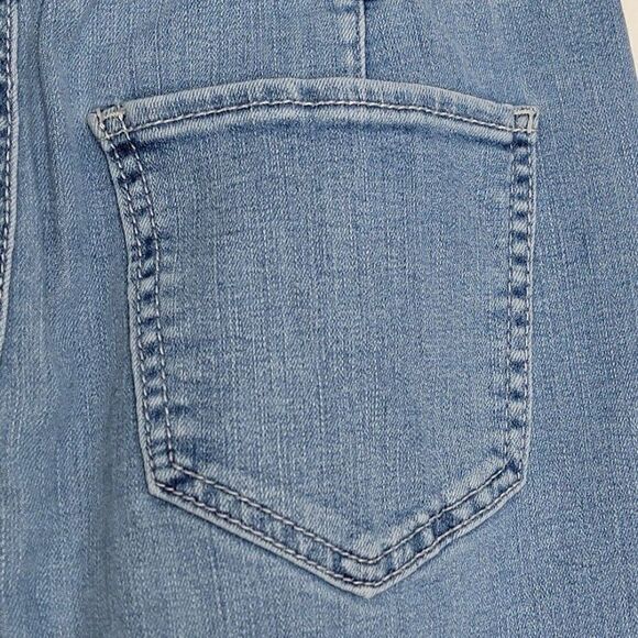 SO Women's High-Waisted Paperbag Crop Jeans Size 26 Light Wash Blue 26x26 - Picture 8 of 9